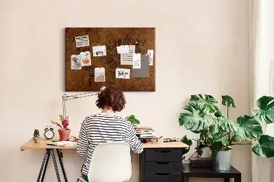 Printed Cork Board Country names map