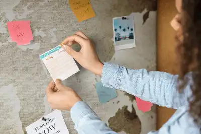 Printed Cork Memo Board World map