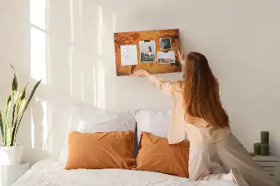 Cork memo board Large world map