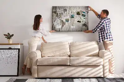 Printed World Map Cork Board