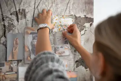 Printed World Map Cork Board