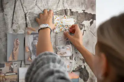 Printed Cork Board World map pattern