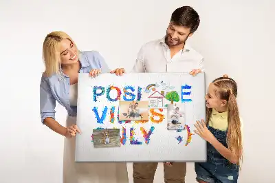 Printed Cork Memo Board Positive quote