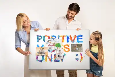 Printed Cork Memo Board with Positive Quote