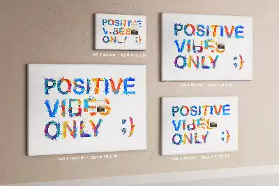 Printed Cork Memo Board with Positive Quote