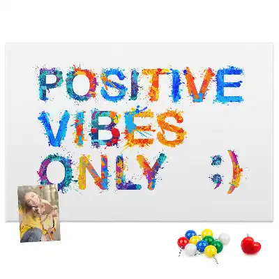 Printed Cork Memo Board Positive quote