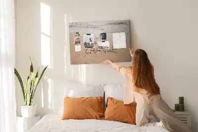 Printed Beach Quote Cork Board