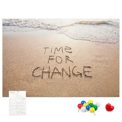 Printed Beach Quote Cork Board
