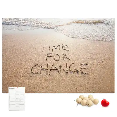 Printed Beach Quote Cork Board
