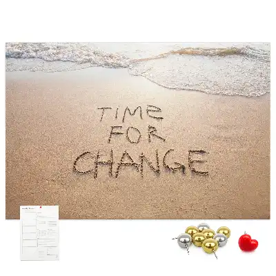 Printed Beach Quote Cork Board