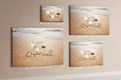 Printed Beach Quote Cork Board