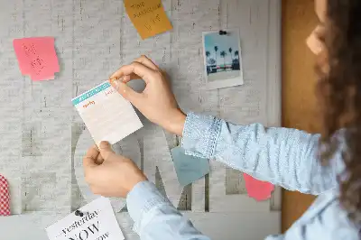 Printed Cork Memo Board with Home Lettering