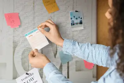 Printed Cork Memo Board with Home Lettering