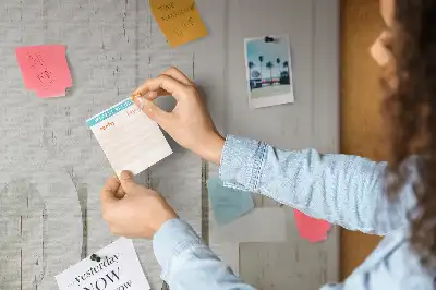 Printed Cork Memo Board with Home Lettering