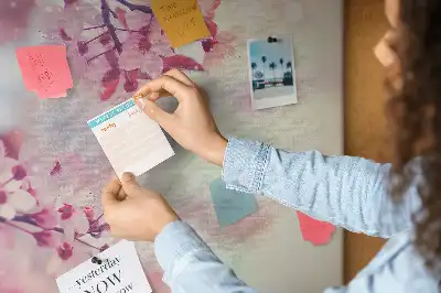 Spring Flowers Cork Memo Board