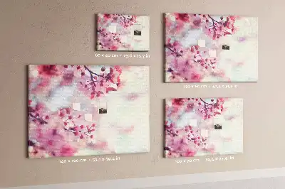 Spring Flowers Cork Memo Board