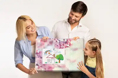 Spring Flowers Cork Memo Board