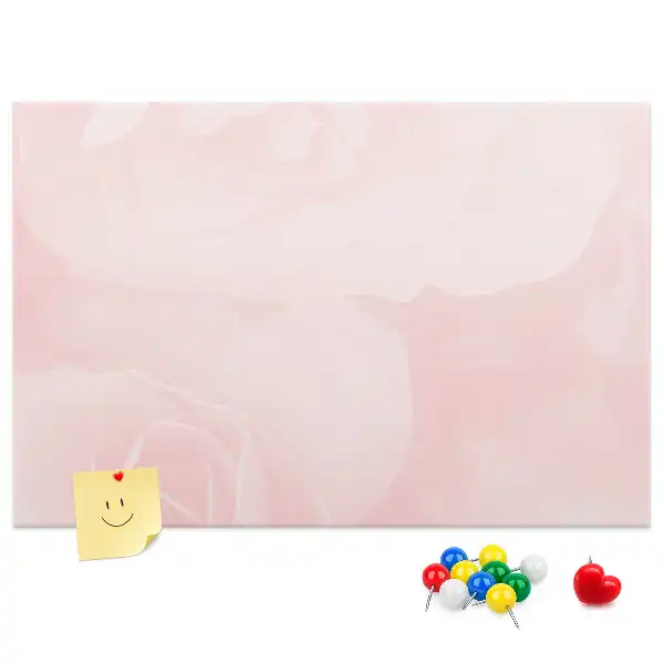 Printed Cork Board Blooming roses