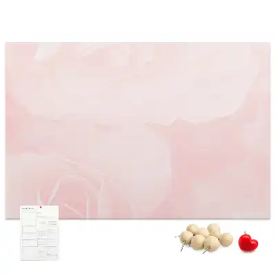 Printed Cork Board Blooming roses
