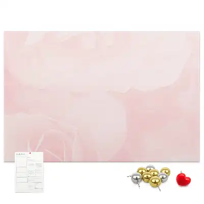 Printed Cork Board Blooming roses