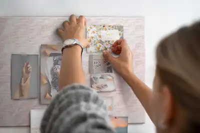 Printed Cork Board Blooming roses