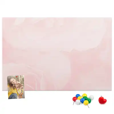 Printed Cork Board Blooming roses