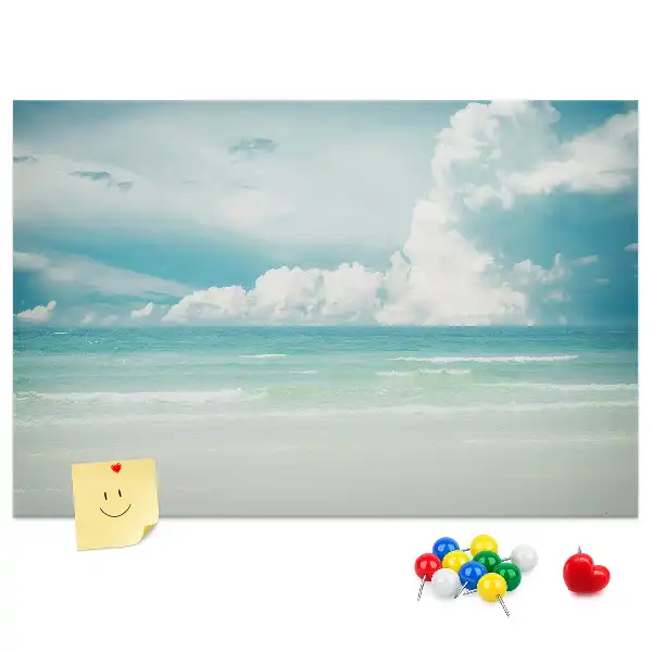 Cork memo board Sea landscape
