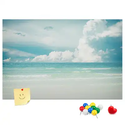 Cork memo board Sea landscape