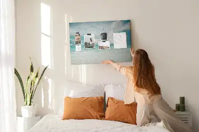 Sea landscape cork memo board