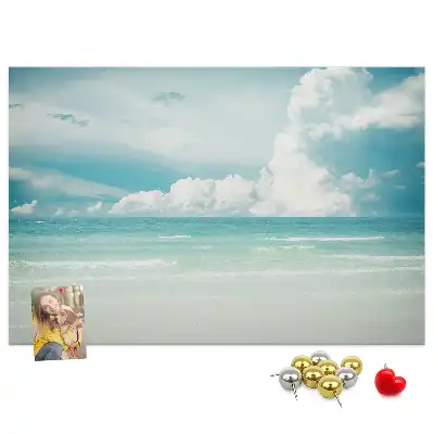 Sea landscape cork memo board