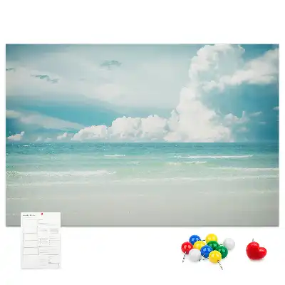 Sea landscape cork memo board