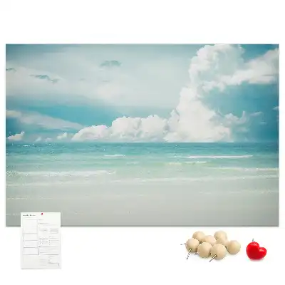 Cork memo board Sea landscape