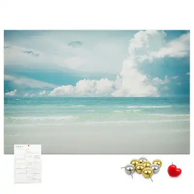 Cork memo board Sea landscape