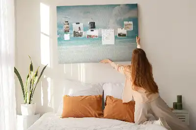 Sea landscape cork memo board