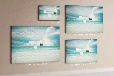 Cork memo board Sea landscape