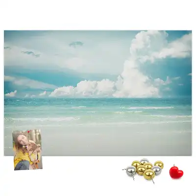 Sea landscape cork memo board