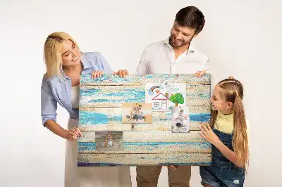 Scratched Wood Printed Cork Board