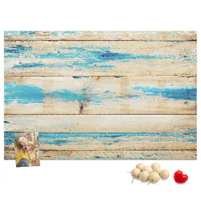 Scratched Wood Printed Cork Board