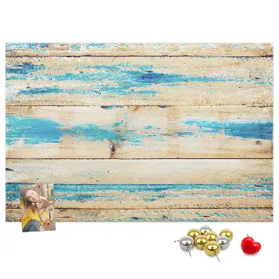 Printed Cork Board Scratched wood