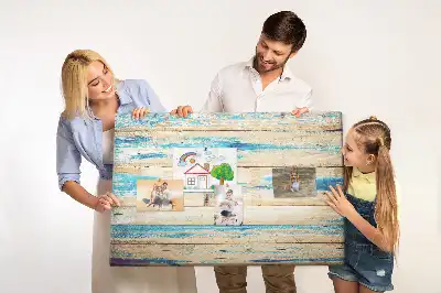 Scratched Wood Printed Cork Board