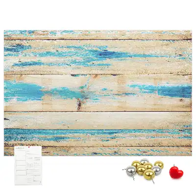 Printed Cork Board Scratched wood
