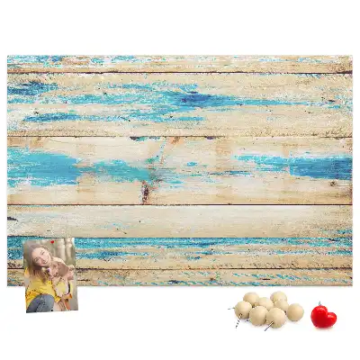 Printed Cork Board Scratched wood