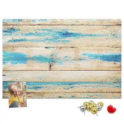 Printed Cork Board Scratched wood