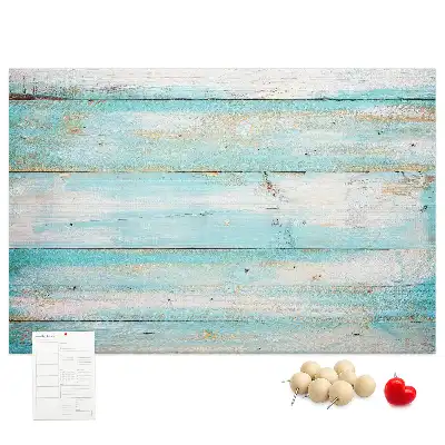 Printed Cork Memo Board Blue boards