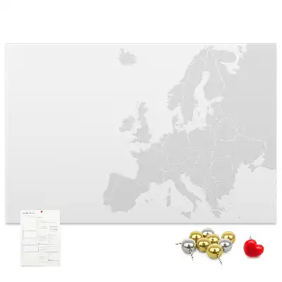 Cork memo board Map of Europe