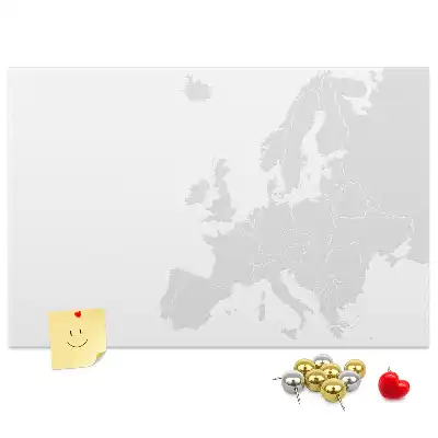 Cork memo board Map of Europe