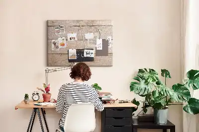 Printed Cork Memo Board with You Can Do It Lettering