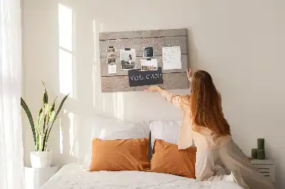 Printed Cork Memo Board with You Can Do It Lettering