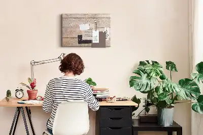 Printed Cork Memo Board with You Can Do It Lettering