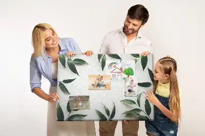 Leaf frame cork memo board